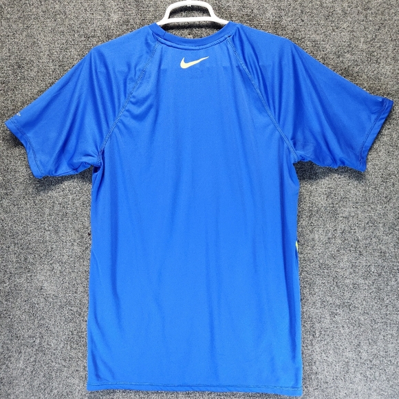Nike Swim Shirt UPF 40+ Men's Size Medium Blue Summer Surf Activewear Outdoor - Picture 8 of 12